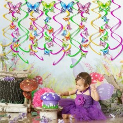 Summer Spring Butterfly Party Supplies 21 Pack Butterfly Hanging Swirl Party Decor for Kids Butterfly Birthday Baby Shower De...