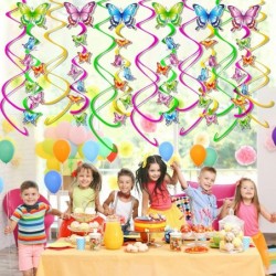 Summer Spring Butterfly Party Supplies 21 Pack Butterfly Hanging Swirl Party Decor for Kids Butterfly Birthday Baby Shower De...