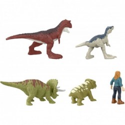 Jurassic World Dominion Carnotaurus Clash Multipack with 5 Mini Figures Toy Gift Set and Collectible $21.23 Kids' Play Animal...