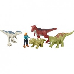 Jurassic World Dominion Carnotaurus Clash Multipack with 5 Mini Figures Toy Gift Set and Collectible $21.23 Kids' Play Animal...