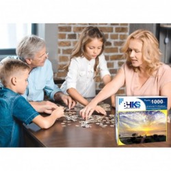 1000 Piece Jigsaw Puzzles for Adults Lake Oneida Morning Sunrise Jigsaw Puzzles 1000 Pieces Home Decoration Puzzle for Family...