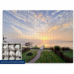 1000 Piece Jigsaw Puzzles for Adults Lake Oneida Morning Sunrise Jigsaw Puzzles 1000 Pieces Home Decoration Puzzle for Family...