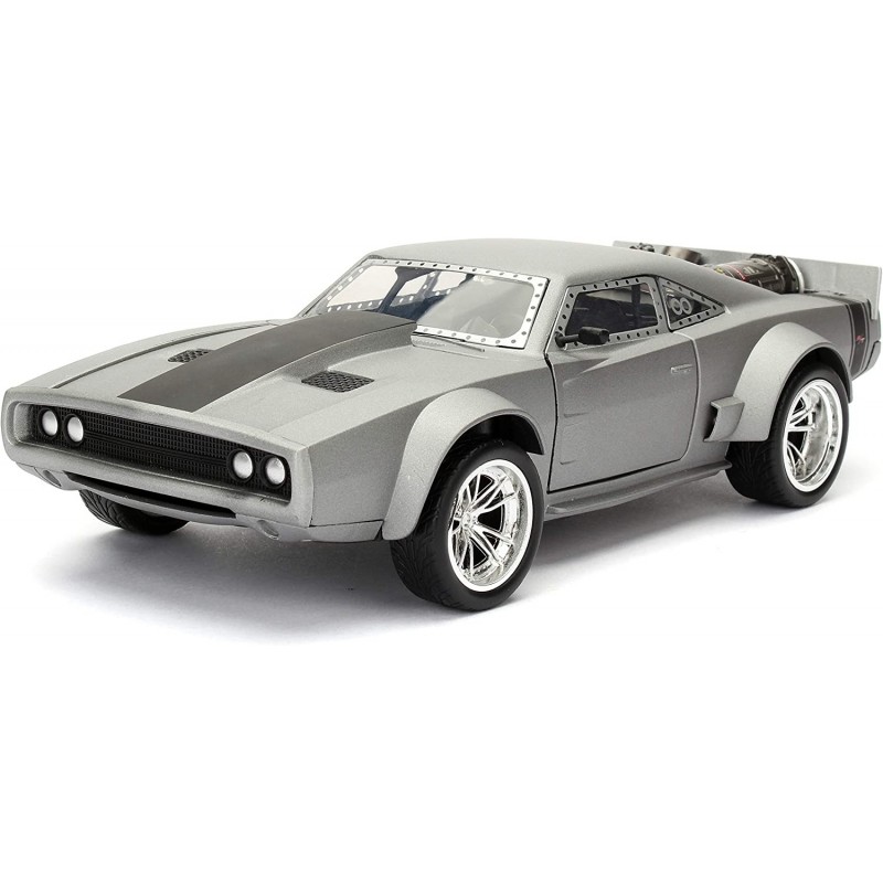 Fast & Furious 1:24 Dom's Ice Charger Die-cast Car Toys for Kids and Adults Silver (98291) $37.57 Kids' Play Cars & Race Cars