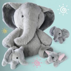 Carry Along Plush Elephant with 3 Little Plush Baby Elephants - 4 Piece Soft Stuffed Animals Playset $33.83 Stuffed Animals &...