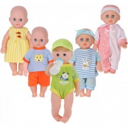 Set of 5 for 12-13-14 Inch Newborn Reborn Alive Doll Baby Doll Clothes Dress Costumes Gown Outfits with Feeding Bottle Birthd...