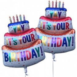 Happy Birthday Balloon Big 39" Foil Inflated Mylar Balloons Large Self-inflating Happy Bday Delivery Ballon Party Decoration ...