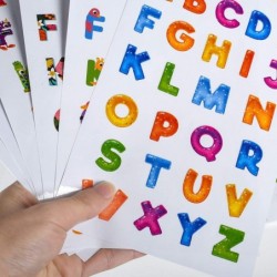 664 Pcs Small Cute Alphabet Letter Stickers Scrapbooking Paper Stickers - 24 Sheets Colorful Animals Alphabet Art Paper Stick...