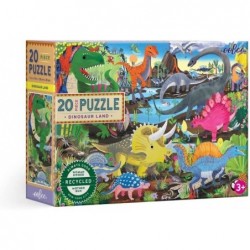 Dinosaur Land 20 Piece Jigsaw Puzzle Multi $17.86 Jigsaw Puzzles