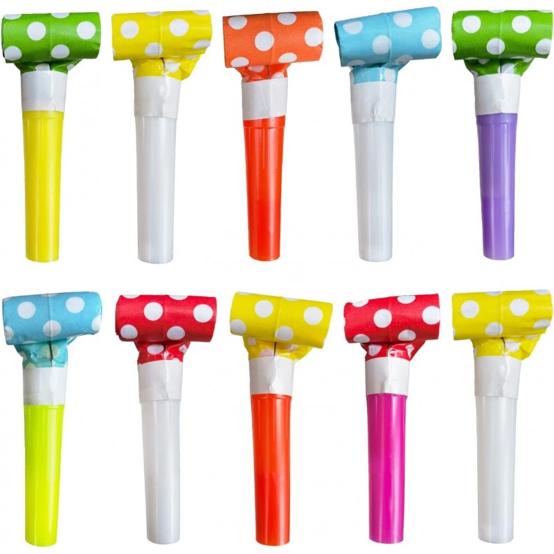 10 pcs Party Blower Party Noisemakers Blowouts Whistles Party Favors for Kids Birthday Party Random Color $15.59 Noisemaker Toys