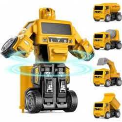 Construction Toys for 3 4 5 6 Year Old Boys Transform Robot Kids Toys Friction Powered Toy Trucks Vehicles Toddler Toys Cars ...