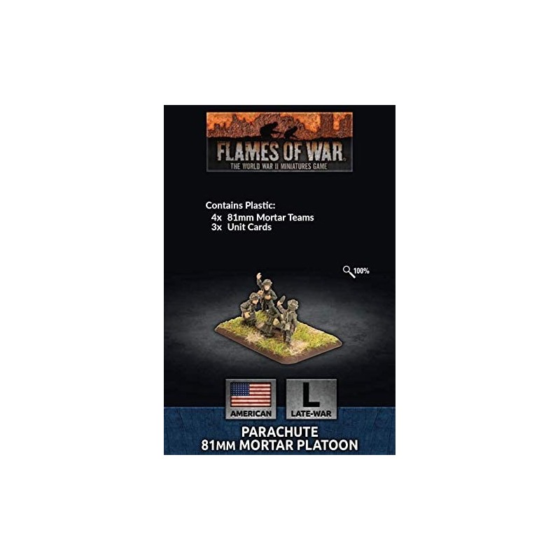 Flames of War: Late War: United States: Parachute 81mm Mortar Platoon (US794) $23.32 Game Accessories