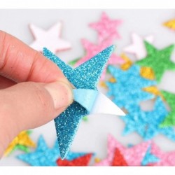 140 Pcs Glitter Foam Star Stickers 5 Colors and 4 Size Self Adhesive Colorful Wall Stickers for Scrapbooks Art Children Kids ...