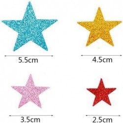 140 Pcs Glitter Foam Star Stickers 5 Colors and 4 Size Self Adhesive Colorful Wall Stickers for Scrapbooks Art Children Kids ...