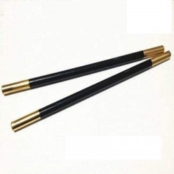 Magic Wand in Black (with Brass Tips) Magic Tricks Accessory Magician Tool Close up Stage Street Illusions Props Gimmick Fun ...