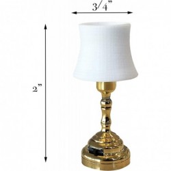 Miniature Dollhouse Table Lamp - LED Mini Lamp for Dolls House Furniture - Functional - 1/12 Scale (Table Lamp 2) $33.97 Doll...