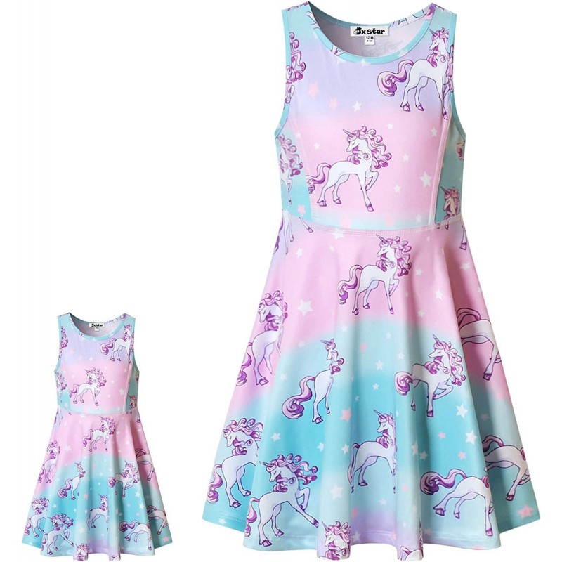 Jxstar Matching Girls & Doll Flower Dresses Sleeveless Summer 18" Dolls Clothes $50.13 Doll Accessories