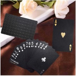 3 Decks Playing Cards Waterproof Plastic Poker Cards Family Game Party Tool or Gifts (Black Gold and Rose Gold) $23.67 Card G...