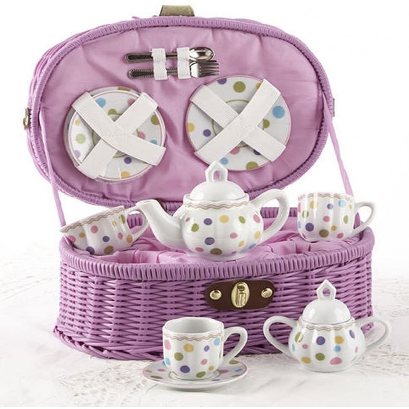 Products Gumdrops Dollies Tea Set in Basket Large $71.87 Toy Kitchen Products