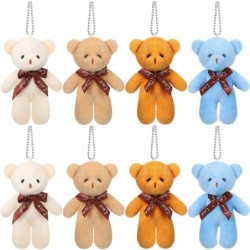 24 Pieces Mini Bear Toy 4.7 Inch Stuffed Tiny Bear Jointed Bear Soft Tiny Bear Doll for DIY Keychain Birthday Wedding Xmas De...