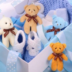 24 Pieces Mini Bear Toy 4.7 Inch Stuffed Tiny Bear Jointed Bear Soft Tiny Bear Doll for DIY Keychain Birthday Wedding Xmas De...