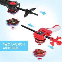 Battling Top Metal Fusion Evolution Master Burst Gyro Toys Spinning Tops Set Combat High Performance Game with 2 Launchers Gi...