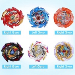 Battling Top Metal Fusion Evolution Master Burst Gyro Toys Spinning Tops Set Combat High Performance Game with 2 Launchers Gi...