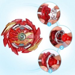 Battling Top Metal Fusion Evolution Master Burst Gyro Toys Spinning Tops Set Combat High Performance Game with 2 Launchers Gi...