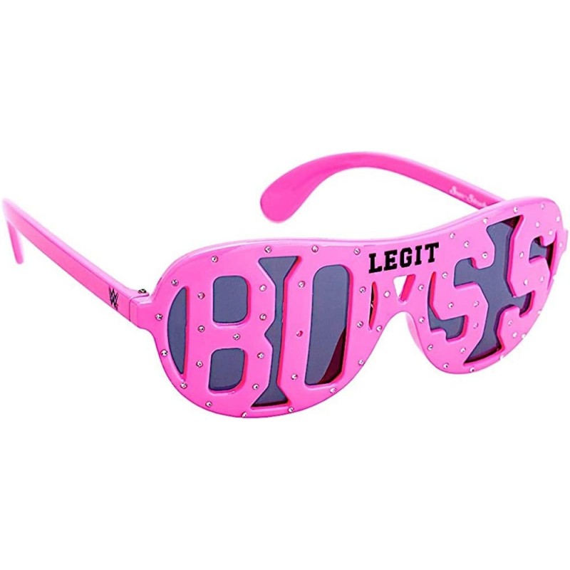 Officially Licensed WWE Sasha Banks Legit Boss Sunglasses Costume Party Favor Wrestling Shades UV400 One Size (SG3370) Pink $...