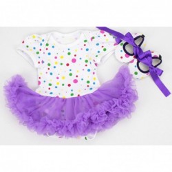 Reborn Baby Dolls Girl Clothes Purple Tutu Skirt Outfits 4 Piece Set for 20"- 23" Reborn Dolls $33.07 Doll Accessories