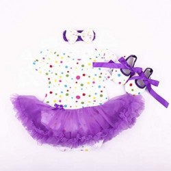 Reborn Baby Dolls Girl Clothes Purple Tutu Skirt Outfits 4 Piece Set for 20"- 23" Reborn Dolls $33.07 Doll Accessories