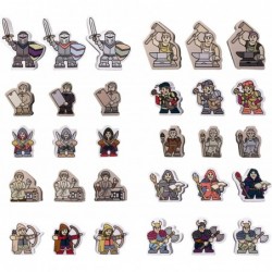 Meeples of Might | 30 Pack of 16mm Minis Wooden Fantasy Meeple Miniatures Tabletop Role Playing RPG | Meeples of Might $27.03...