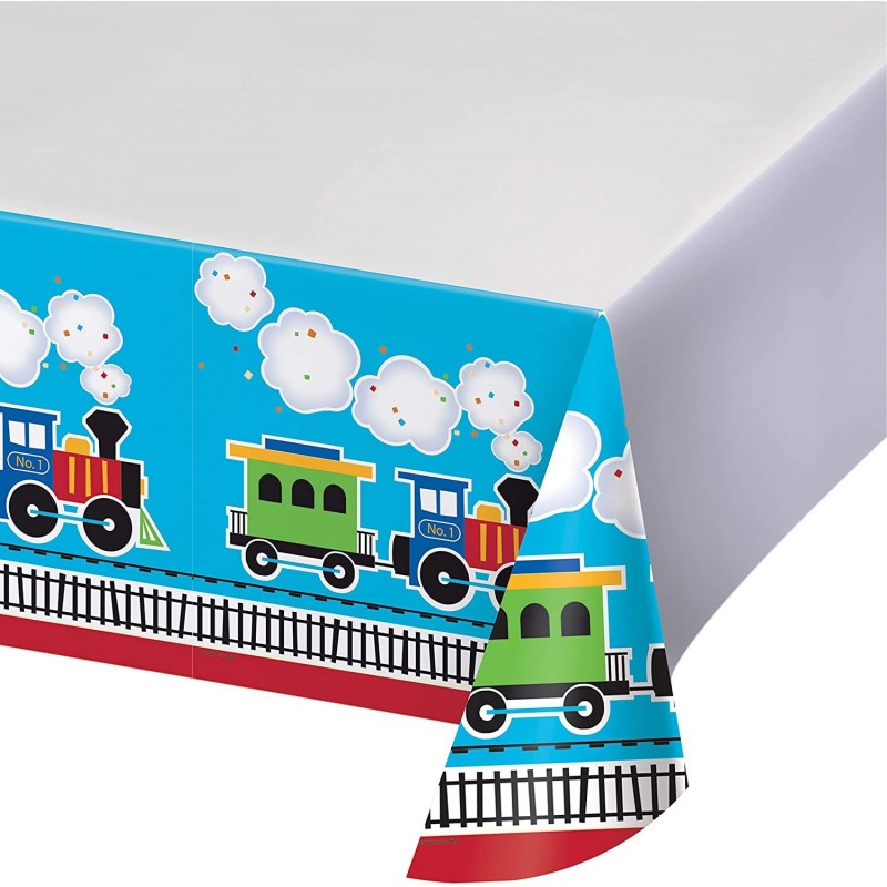 All Aboard Train Plastic Tablecloths 3 ct $46.07 Kids' Party Tablecovers