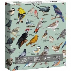 Birds Puzzles for Adults Hummingbird Puzzle 1000 Pieces Features 47 Famous Backyard Birds of North America Nature Animal Jigs...