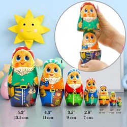 Russian Nesting Dolls Set of 7 pcs - Russian Dolls with Seven Gnomes Figurines from Tale Snow White and The Seven Dwarfs - Se...