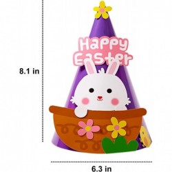 Easter Crafts Kits 6 Pack DIY Party Hats Festive Celebration Kit Easter Crafts for Kids and Adults Easter Bunny Hats Party Su...