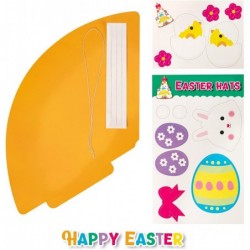 Easter Crafts Kits 6 Pack DIY Party Hats Festive Celebration Kit Easter Crafts for Kids and Adults Easter Bunny Hats Party Su...