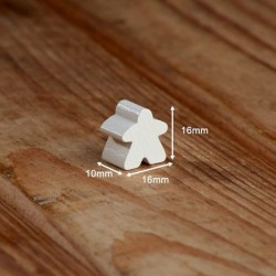 100 Wooden Meeples Family Games Accessories – Multi-Color Board Game Tokens Ideal for Sorting Counting Classrooms Replacement...