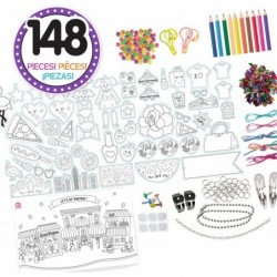 Shrink Craft 148 Pieces Pack for Kids Arts Crafts for Ages 6-12 Heat Craft Art DIY Activity Educational Fun Toy Kits Fun Crea...