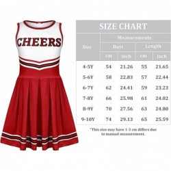 4 Pcs Girls Halloween Cheerleader Costume Outfit Set Toddler Cheerleading Dress up for Kids Halloween Birthday Party $51.89 K...