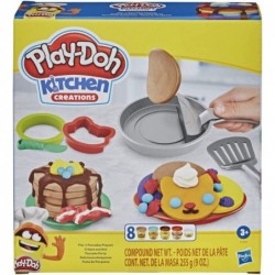 Kitchen Creations Flip 'n Pancakes Playset with 14 Play Kitchen Accessories Preschool Toys Kitchen Toys for 3 Year Old Girls ...