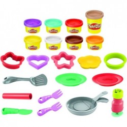 Kitchen Creations Flip 'n Pancakes Playset with 14 Play Kitchen Accessories Preschool Toys Kitchen Toys for 3 Year Old Girls ...