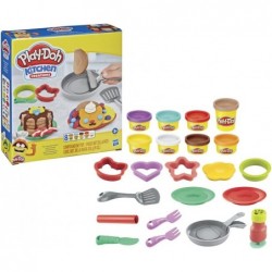 Kitchen Creations Flip 'n Pancakes Playset with 14 Play Kitchen Accessories Preschool Toys Kitchen Toys for 3 Year Old Girls ...