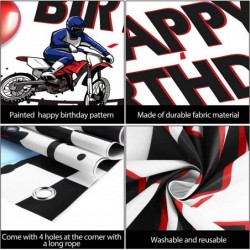 Dirt Bike Party Decoration Dirt Bike Birthday Backdrop Banner Motocross Racing Birthday Party Banner Supplies Tire Track Back...