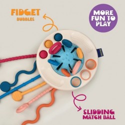 Montessori Toys for Baby Sensory Toys Food Grade Silicone Pull String Activity Toy UFO Toddler Travel Toys Fine Motor Skills ...