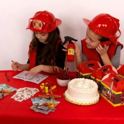 Fireman Party Favor Set - Party Favor Boxes Fireman Stamps Coloring books With Crayons and Fireman Tattoos $38.76 Kids' Party...