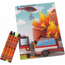 Fireman Party Favor Set - Party Favor Boxes Fireman Stamps Coloring books With Crayons and Fireman Tattoos $38.76 Kids' Party...