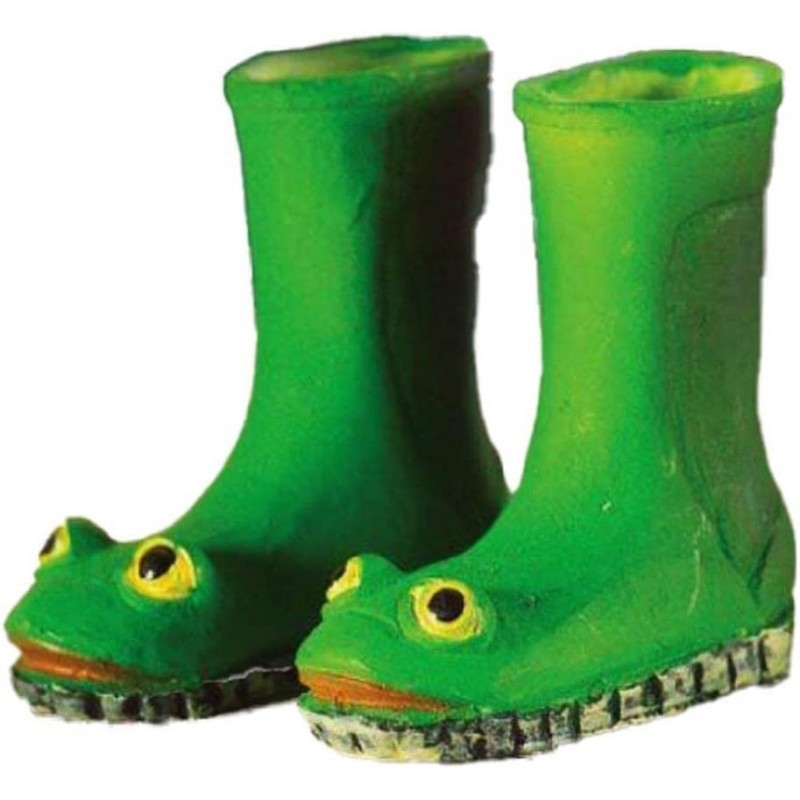 Dollhouse Green Frog Wellington Boots Wellies Miniature Garden Accessory 1:12 $18.63 Dollhouse Accessories