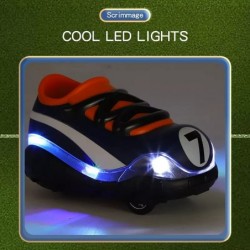 2Pcs 2.4G Remote Control Car RC Football Soccer Shoes Car with LED Lights Battle Game Toys Birthday Gifts for Boys and Girls ...