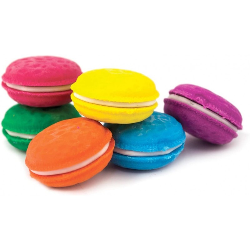 OOLY Macarons Vanilla-Scented Erasers School Supplies for Kids - Set of 6 $17.59 Kids' Drawing & Writing Boards