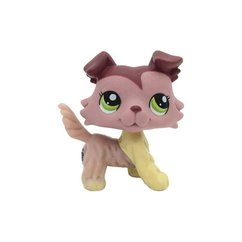 Action Figures Mini Pet Collie Dog Mauve & Yellow with Green Eyes 1723 Animal Toys $17.17 Action Figures